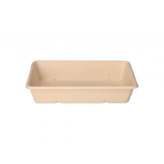 BIOPAK | Envase Bagazo 1200ml Compostable Marrón 1-Compartimiento