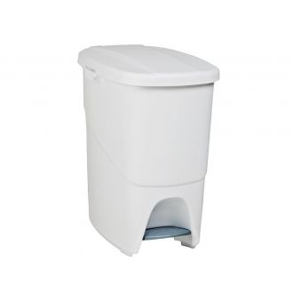 Cubo con tapa y pedal blanco - 25 L