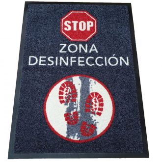 Alfombra Textil Zona Desinfección - 85 x 120 cm