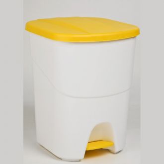 Papelera con Pedal Amarillo 40L