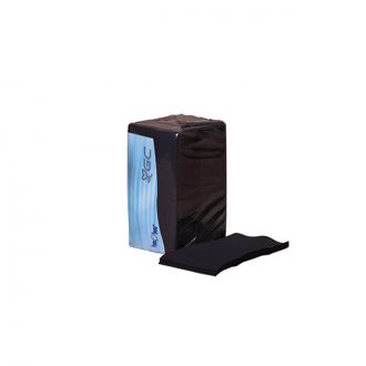 GC | Servilleta 30 x 40 cm, 2 capas, plegada en 1-6, negra