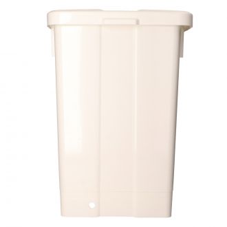 TTS | Derby M - Contenedor con tapa blanca y pedal - 50 L