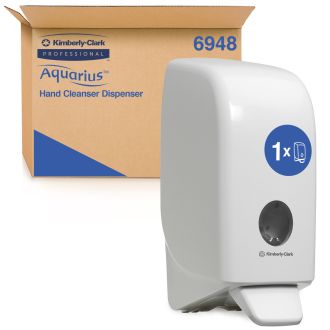 AQUARIUS™ | Dosificador de jabón de manos blanco (cod. 6948)
