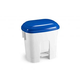 TTS | Derby L - Contenedor con tapa azul y pedal - 30 L