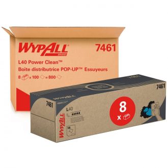 WYPALL® | Paños de limpieza en caja POP-UP™ Box WypAll® L40 Power Clean™