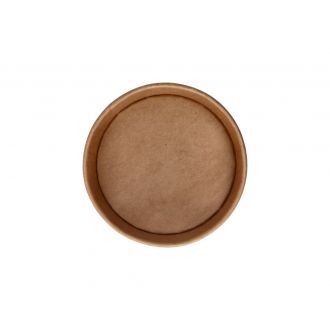 Ensaladera de cartón kraft - 500 ml