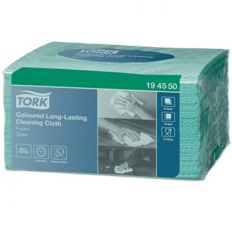 TORK® | Paño de Limpieza de Larga Duración Color Verde W8