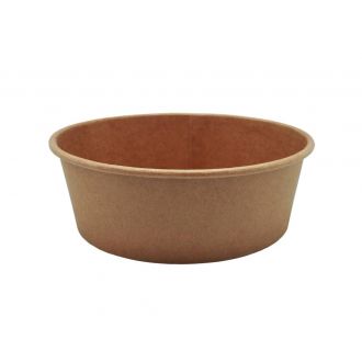 Ensaladera de cartón kraft - 1300 ml