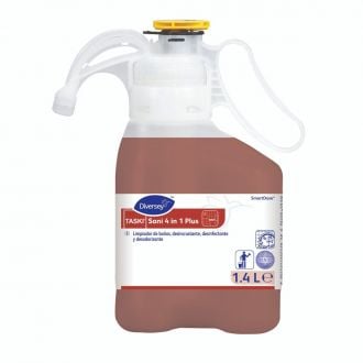 TASKI | Sani 4in1 Plus - Detergente, desinfectante, desincrustante y desodorizante para cuartos de baño