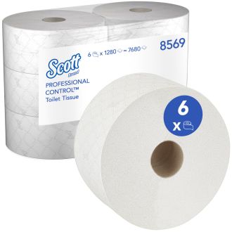SCOTT® | Bobina papel higiénico blanco. 6 uds. (cod.8569)