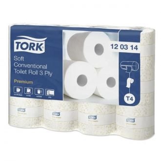 TORK | Papel Higiénico Convencional Suave Premium 3 Capas