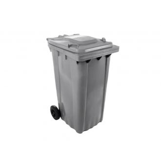 Contenedor de residuos gris con tapa - 240 L
