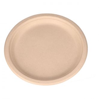 Plato de bagazo kraft - 26 cm