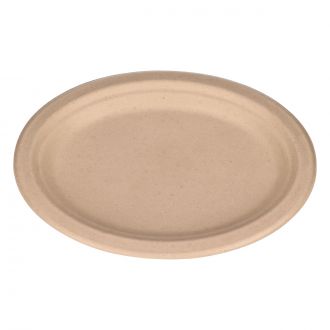 Plato de bagazo kraft - 26 x 19 cm