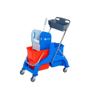 Cubo tank doble con prensa y cesta - 2 × 25 L
