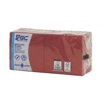 GC | Servilleta 20 x 20 cm, 2 capas, burdeos