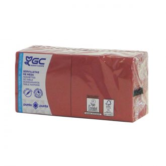 GC | Servilleta 20 x 20 cm, 2 capas, burdeos