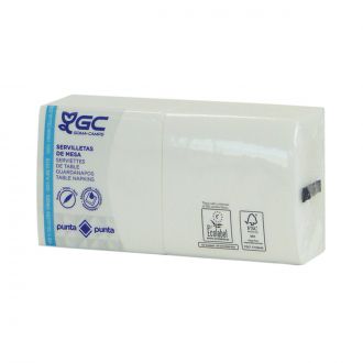 GC | Servilleta 20 x 20 cm, 2 capas, blanca