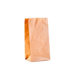 Bolsa americana kraft con ventana - 15 x 7 x 22 cm