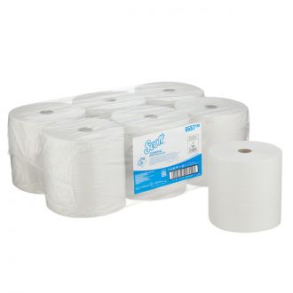 SCOTT® Essential™ | Toallas secamanos blanca XL, 354 m