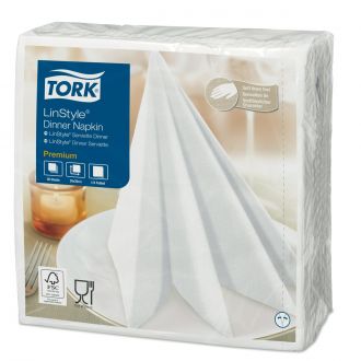 TORK LinStyle® | Servilleta para cena Premium - Blanca