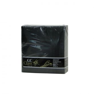 GC Class | Servilleta 40 x 40 cm, 1 capa, negra