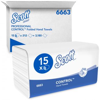 SCOTT® Control™ | Toalla secamanos interplegada blanca