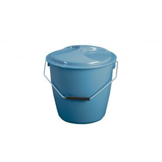 Cubo con tapa azul - 16 L