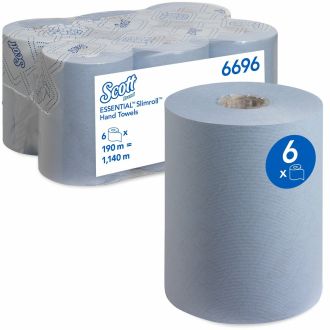 SCOTT® | Bobina secamanos industrial azul 190m x 6 uds. (cod.6696)