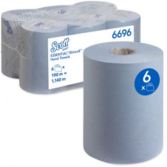 SCOTT® | Bobina secamanos industrial azul 190m x 6 uds. (cod.6696)