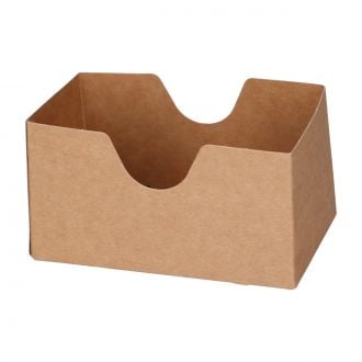 Caja de cartoncillo abierta para sándwich
