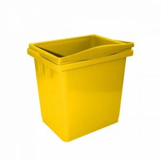 TTS | Cubo amarillo con asa superior - 4 L