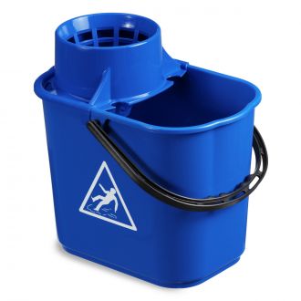 TTS | Easy - Cubo azul con escurridor - 14 L