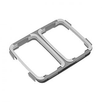 TTS | Adaptador gris 2 x 70 L para portasacos de 120 L