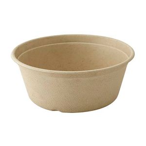 Bol de bagazo marrón - 500 ml