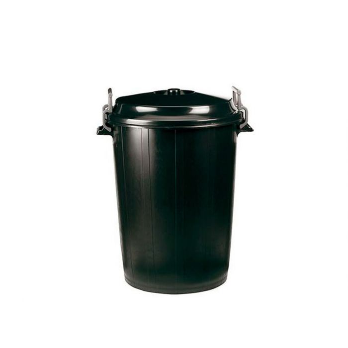 Contenedor de residuos con tapa negro 100 L