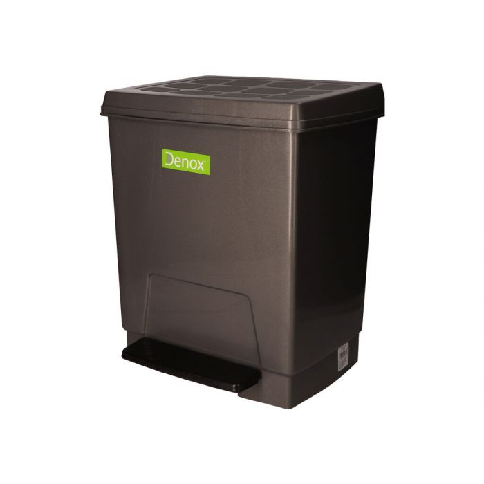 Papelera con pedal gris 23L