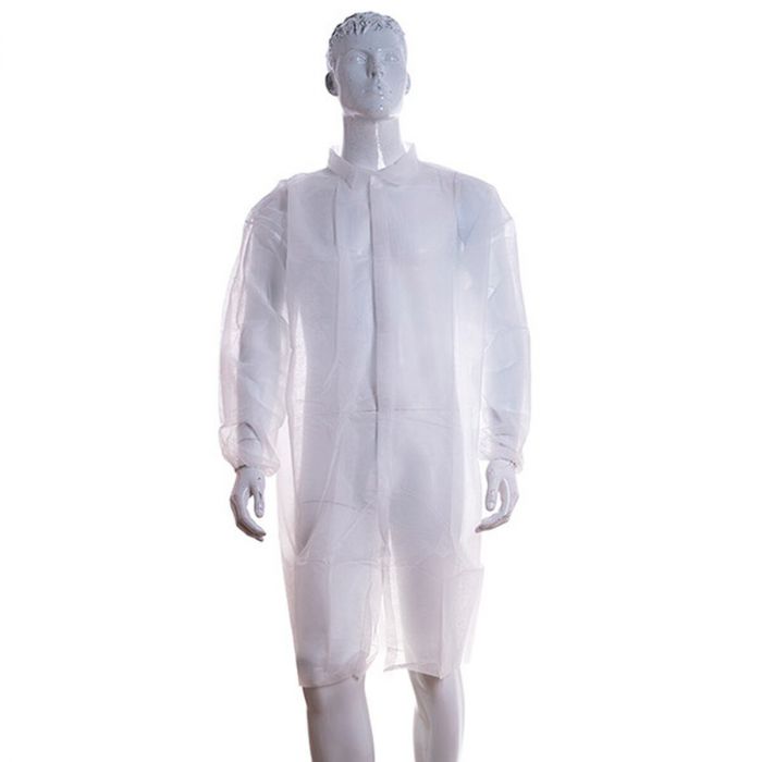 LUHEPA Bata polietileno con cierre de velcro Talla XL
