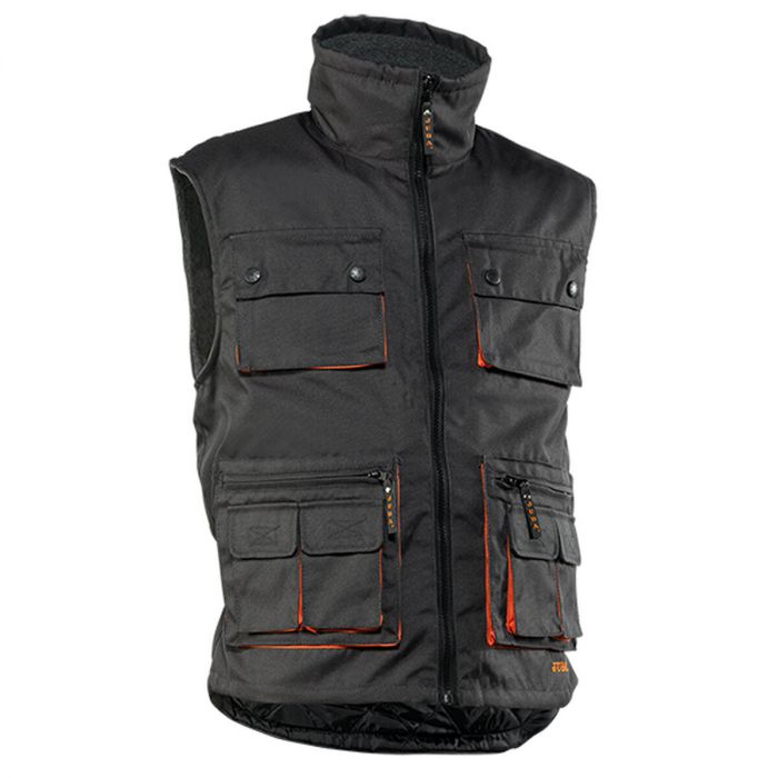 JUBA Chaleco multibolsillos negro Talla S