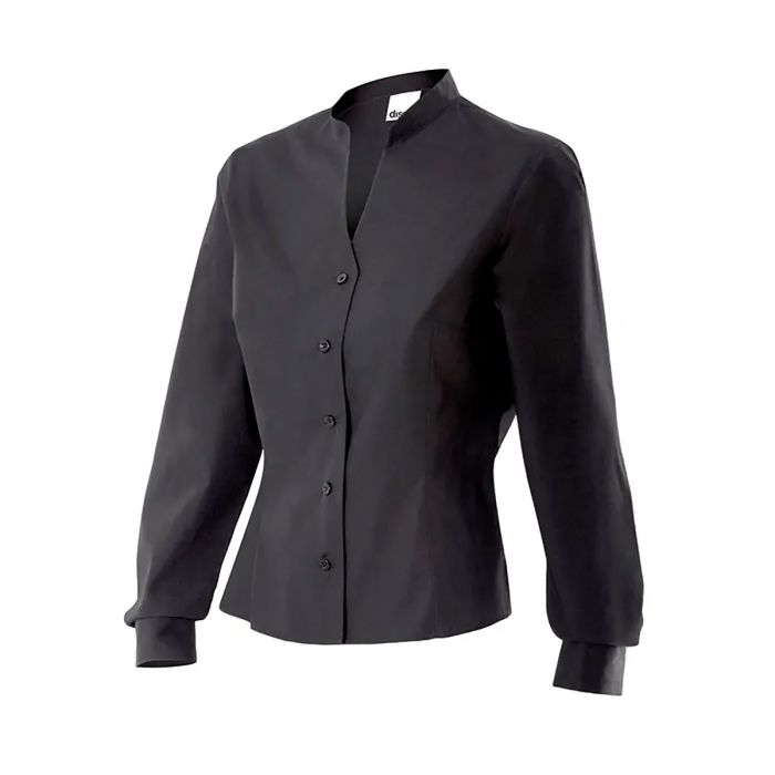 VELILLA Camisa cuello maho negra mujer Talla XL