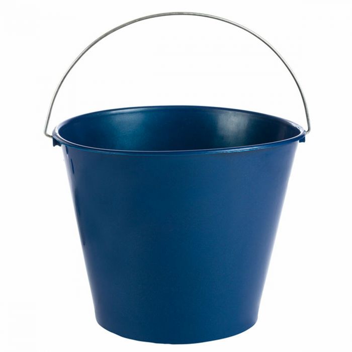Cubo de Plastico Azul con Asa Metálica de 8 L