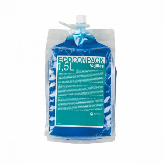 ECOCONPACK VAJILLAS Lavavajillas manual ecologico super concentrado para el lavado manual de vajilla cristaleria ollas
