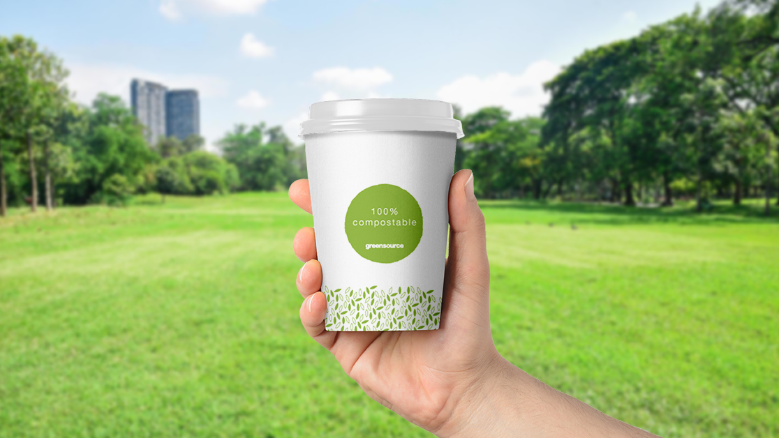 Greensource vasos papel compostables